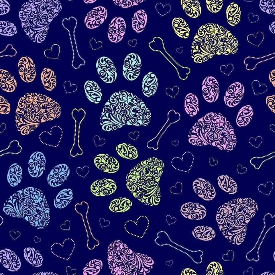 cute paw print backgrounds 0044