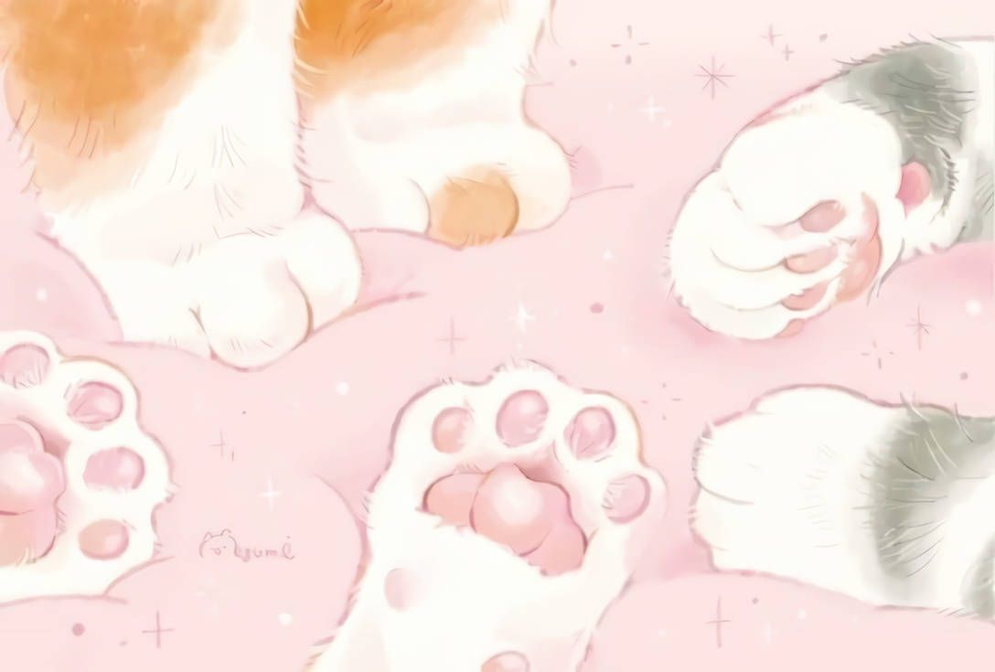 cute paw print backgrounds 0046