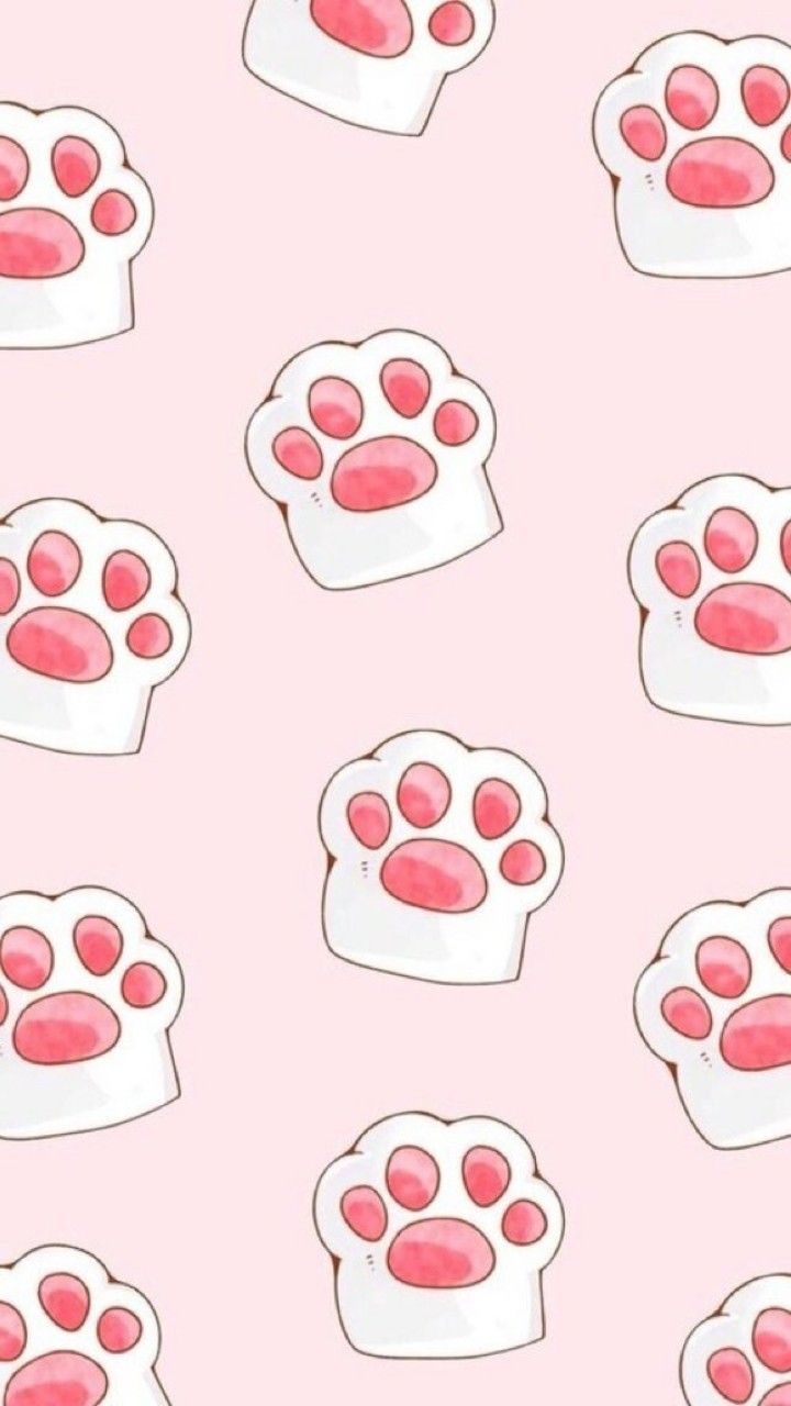 cute paw print backgrounds 0055