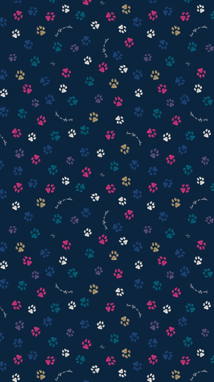 cute paw print backgrounds 0072