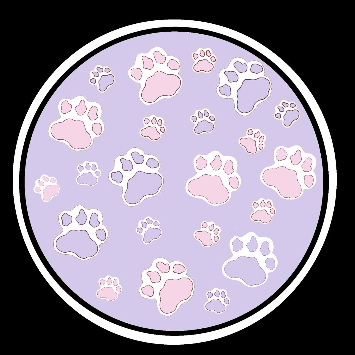 cute paw print backgrounds 0076