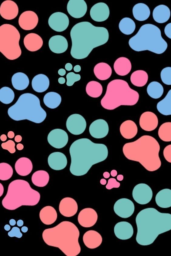 cute paw print backgrounds 0088