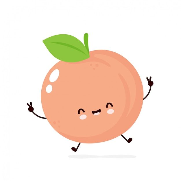 cute peach fruit background 0017