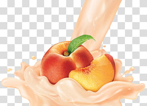 cute peach fruit background 0018