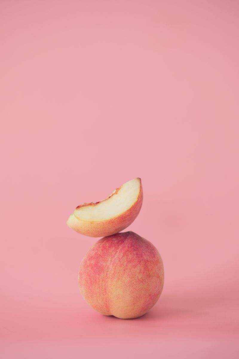 cute peach fruit background 0020