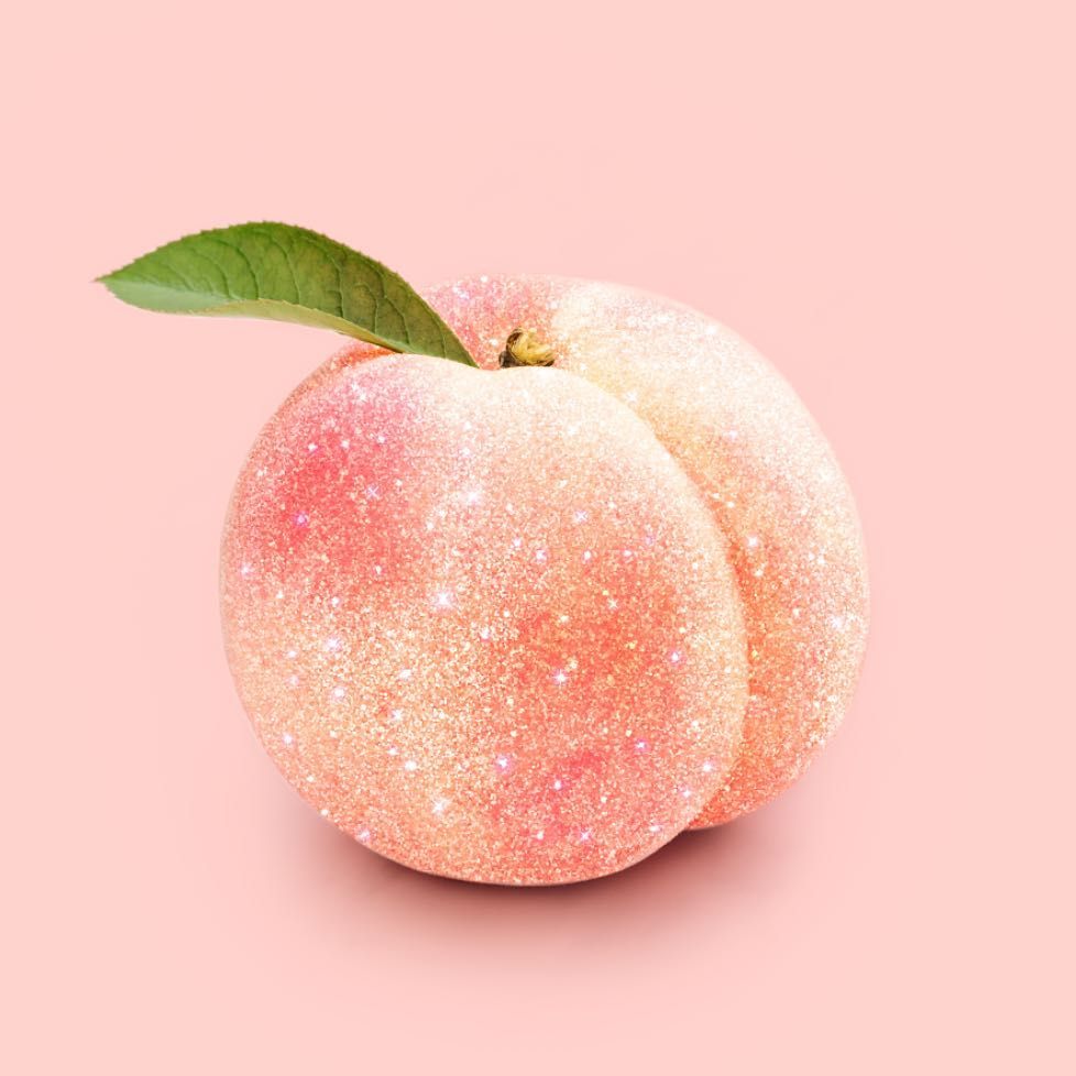 cute peach fruit background 0021