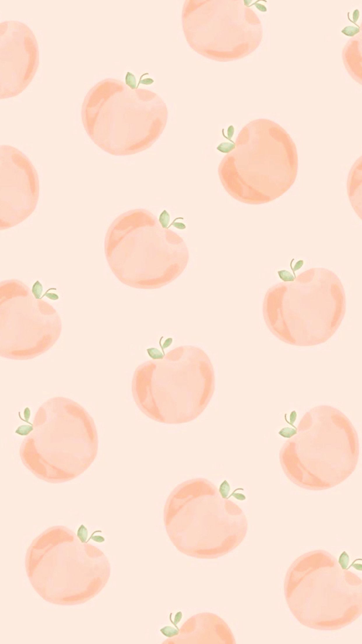 cute peach fruit background 0022