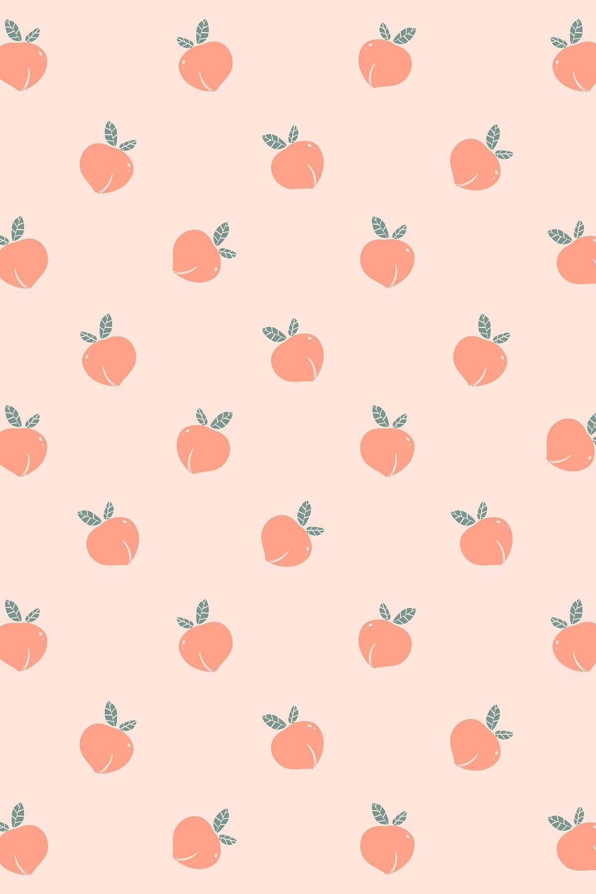 cute peach fruit background 0036