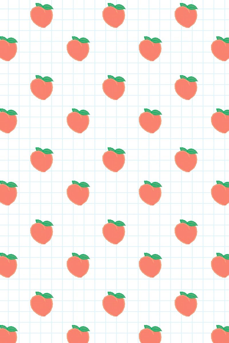 cute peach fruit background 0048