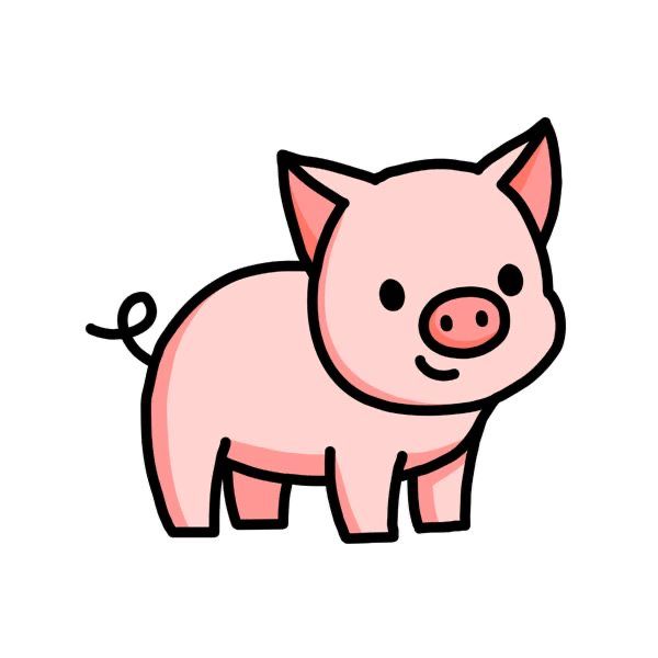 cute pig backgrounds 0016