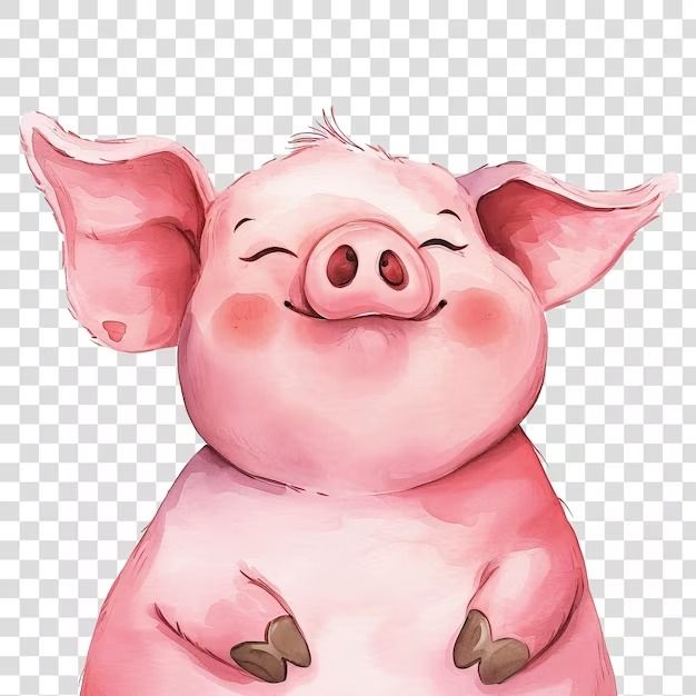 cute pig backgrounds 0017