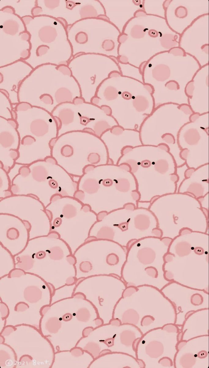 cute pig backgrounds 0019