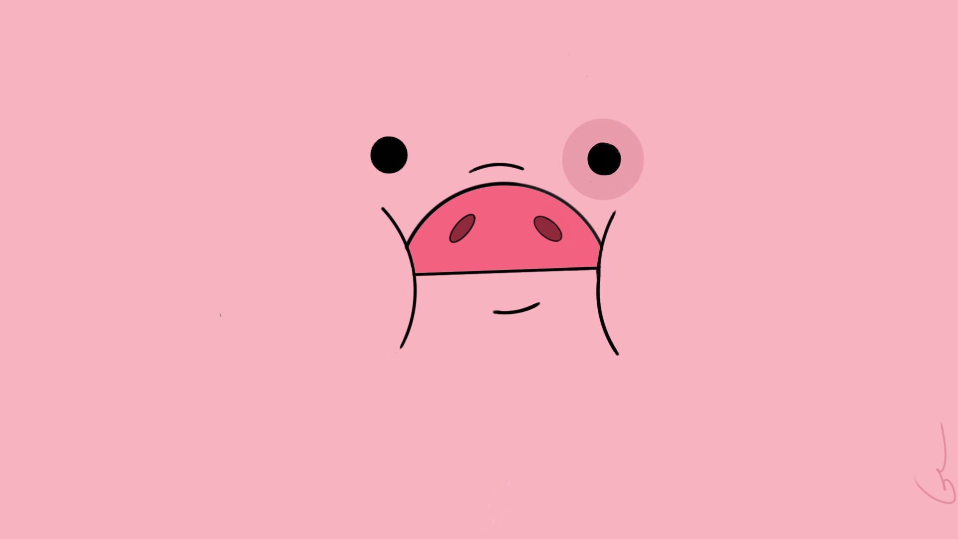 cute pig backgrounds 0097