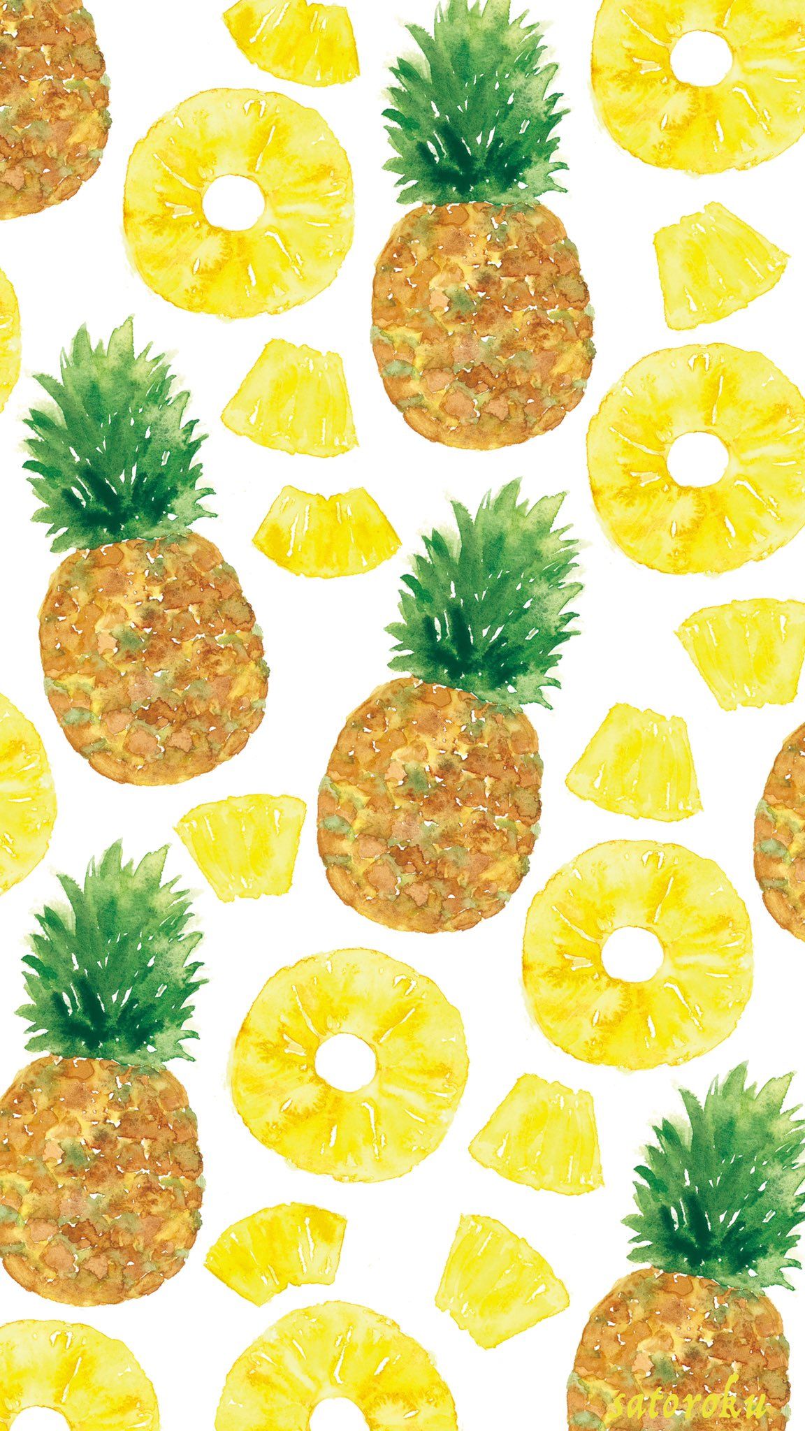 cute pineapple backgrounds 0066