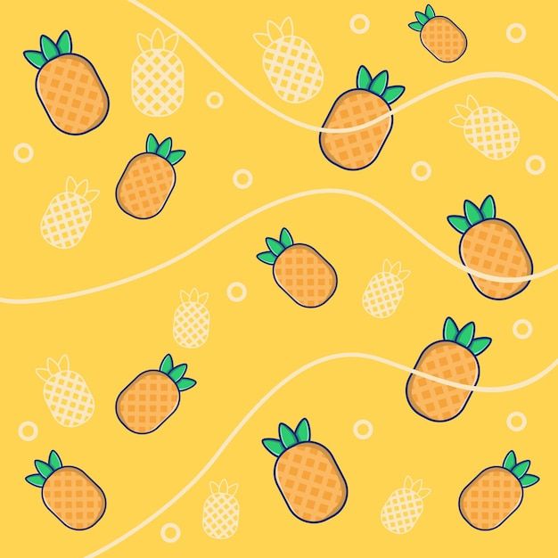 cute pineapple backgrounds 0088