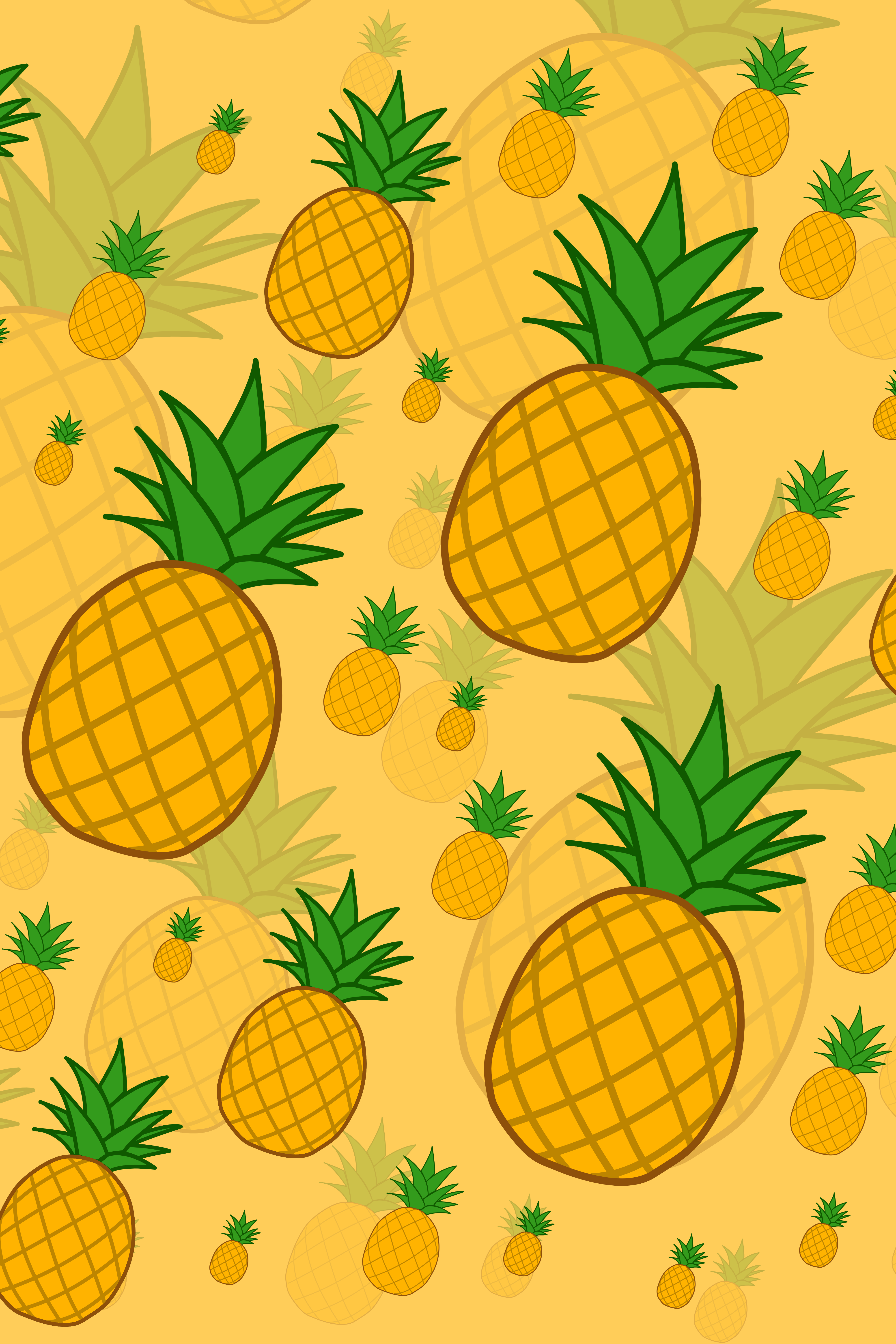 cute pineapple backgrounds 0092