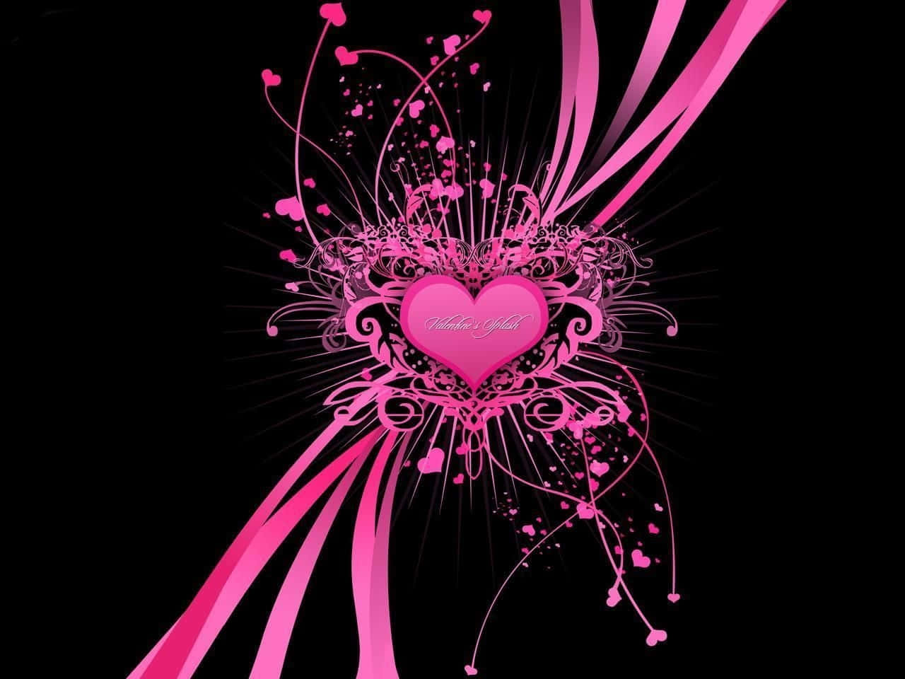 cute pink and black backgrounds 0036