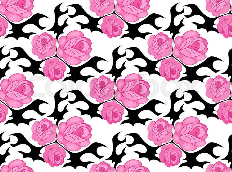 cute pink and black backgrounds 0079