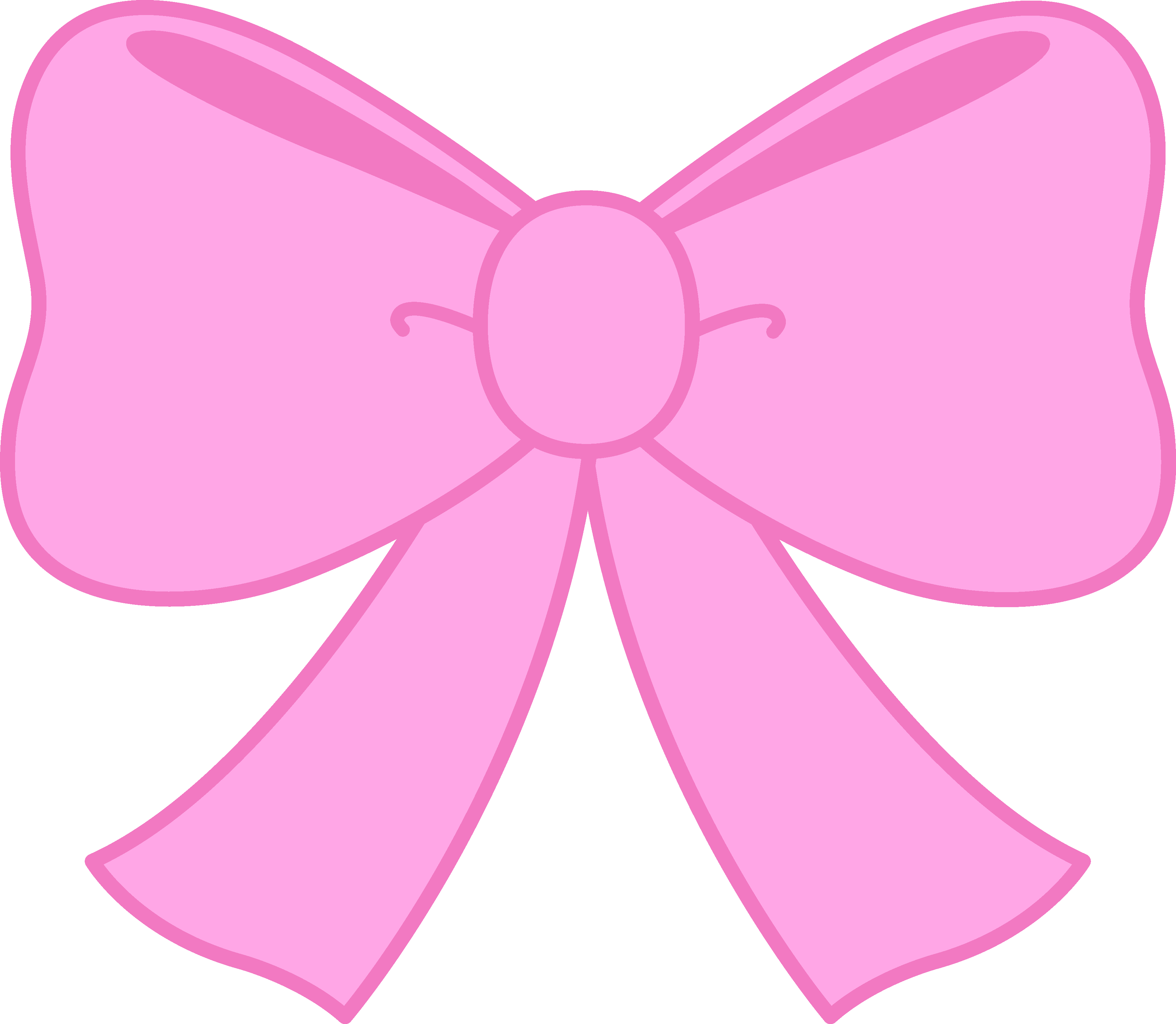 cute pink bow transparent background 0012