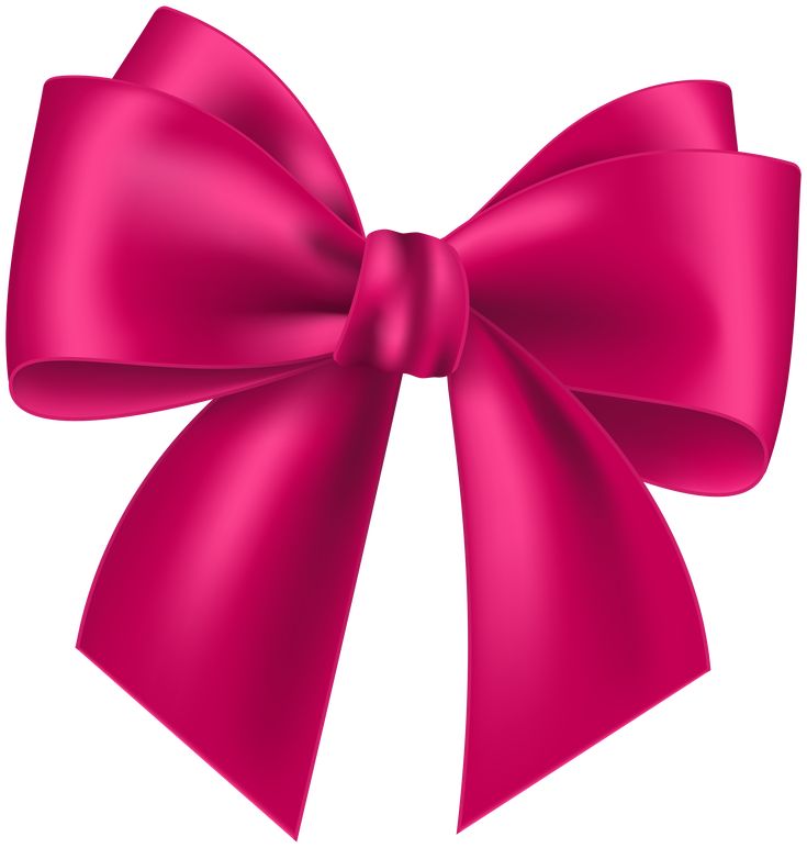 cute pink bow transparent background 0024