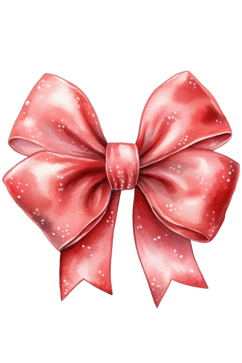 cute pink bow transparent background 0028