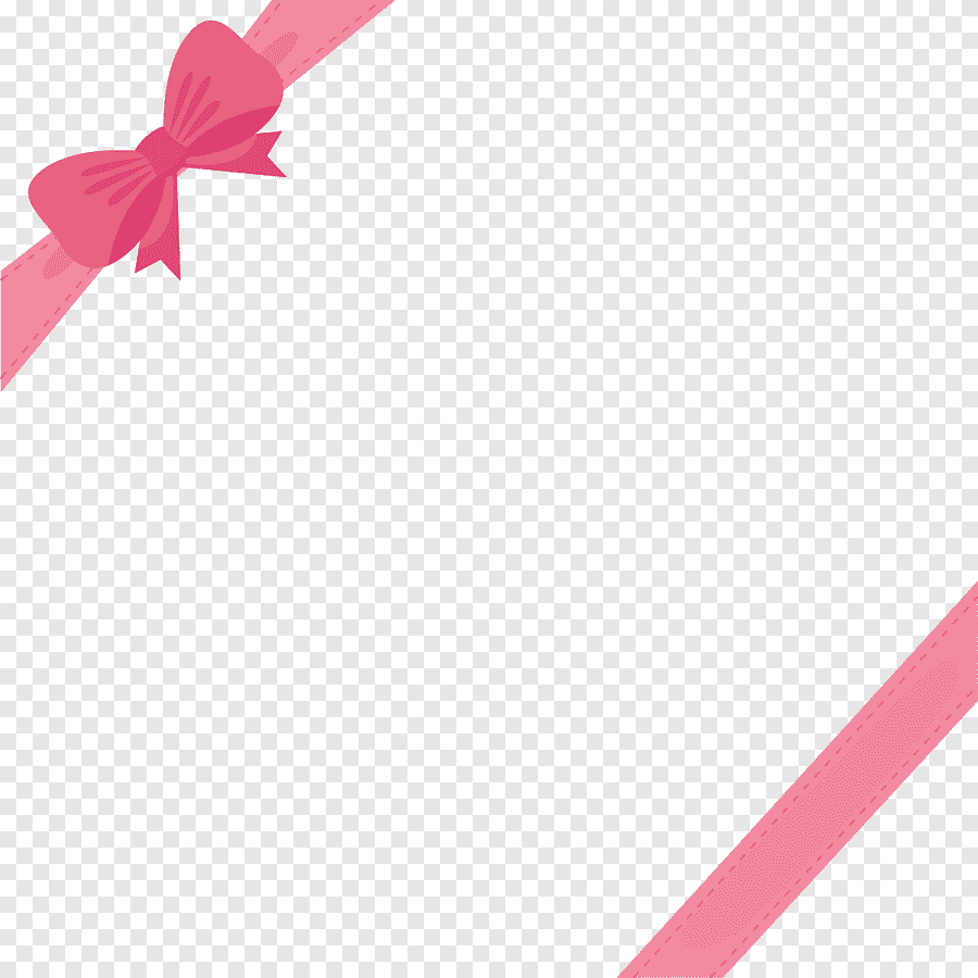 cute pink bow transparent background 0030