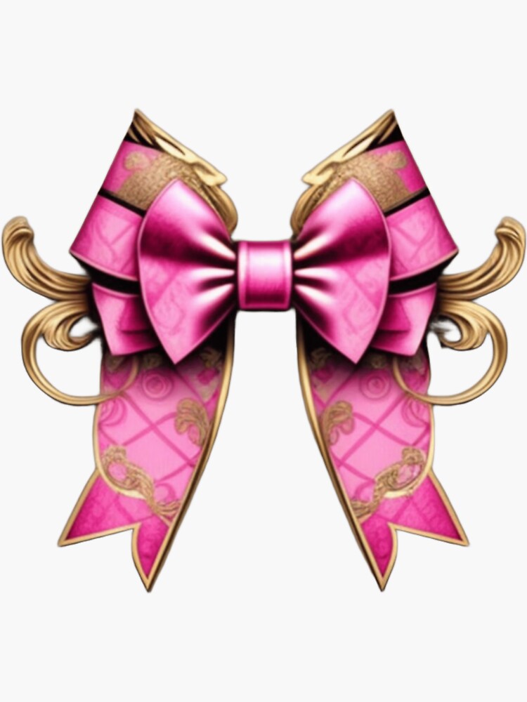 cute pink bow transparent background 0034