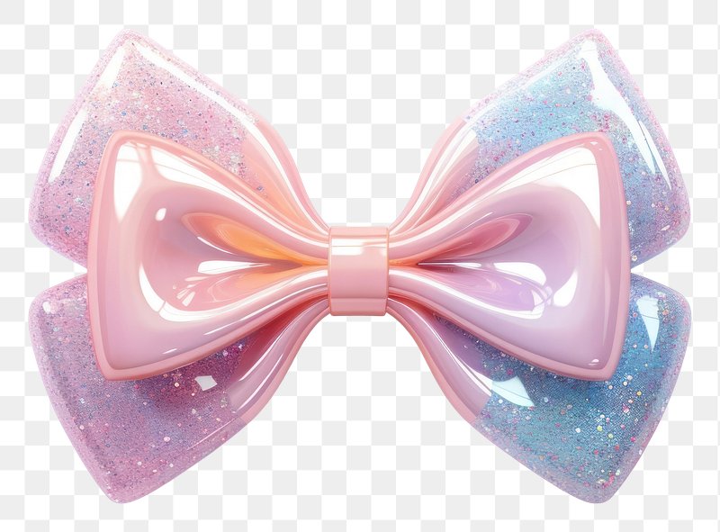 cute pink bow transparent background 0041