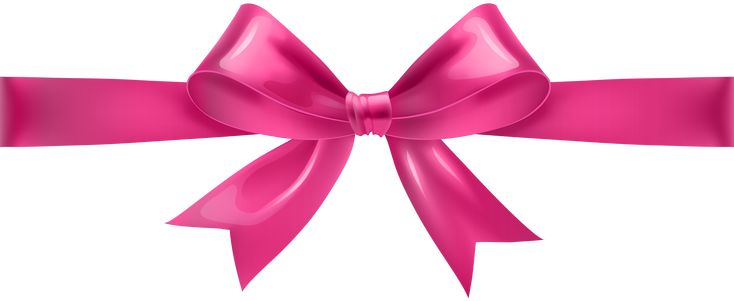 cute pink bow transparent background 0045