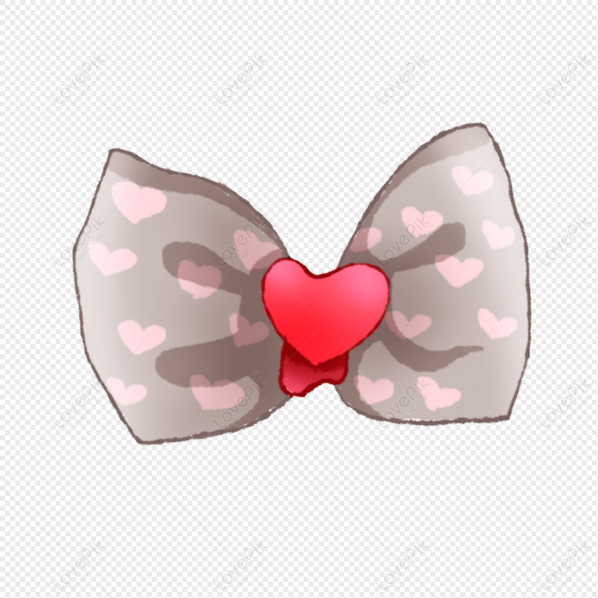 cute pink bow transparent background 0051