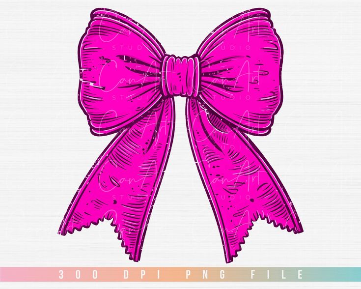 cute pink bow transparent background 0056