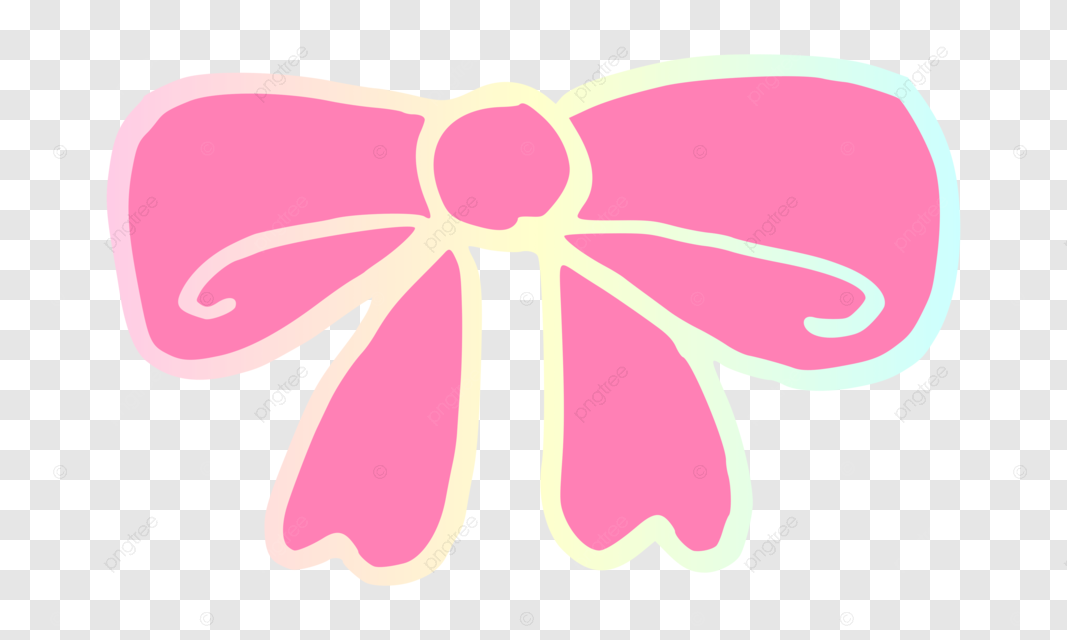 cute pink bow transparent background 0061