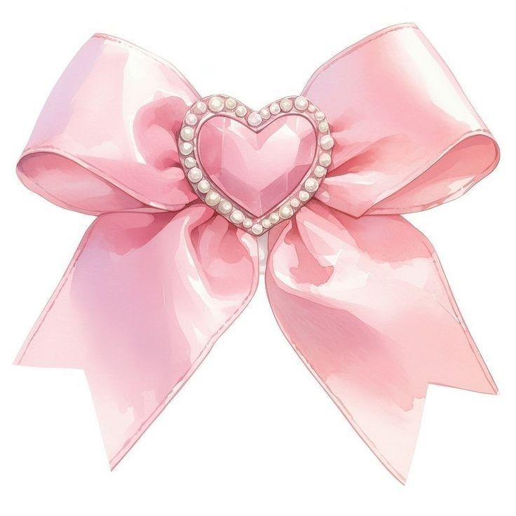 cute pink bow transparent background 0071