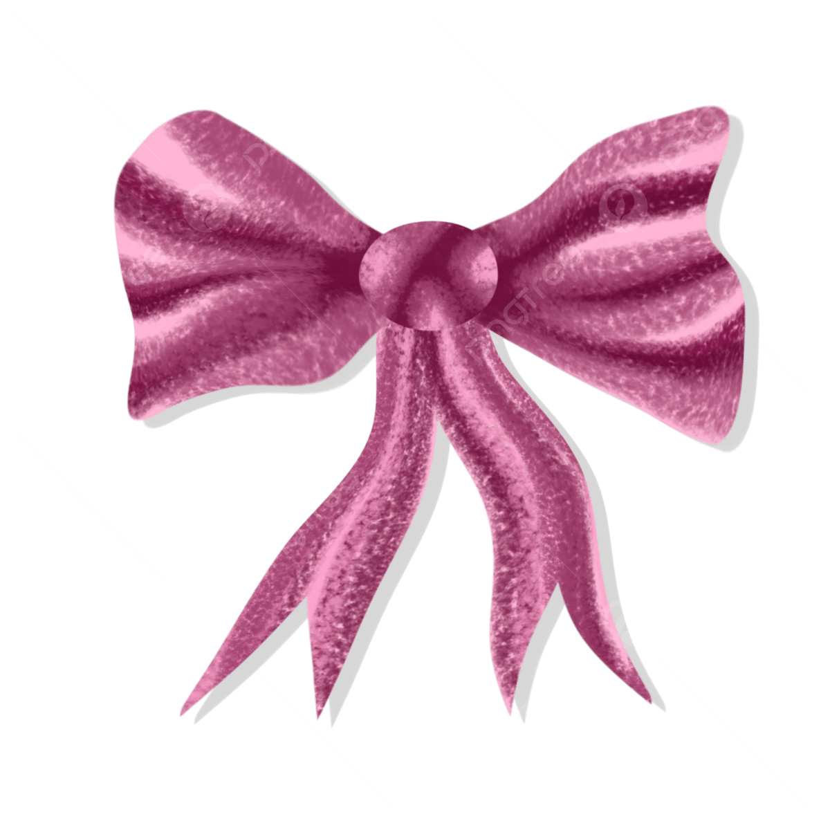 cute pink bow transparent background 0093