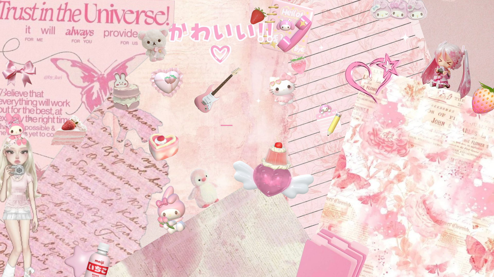 cute pink desktop backgrounds 0045