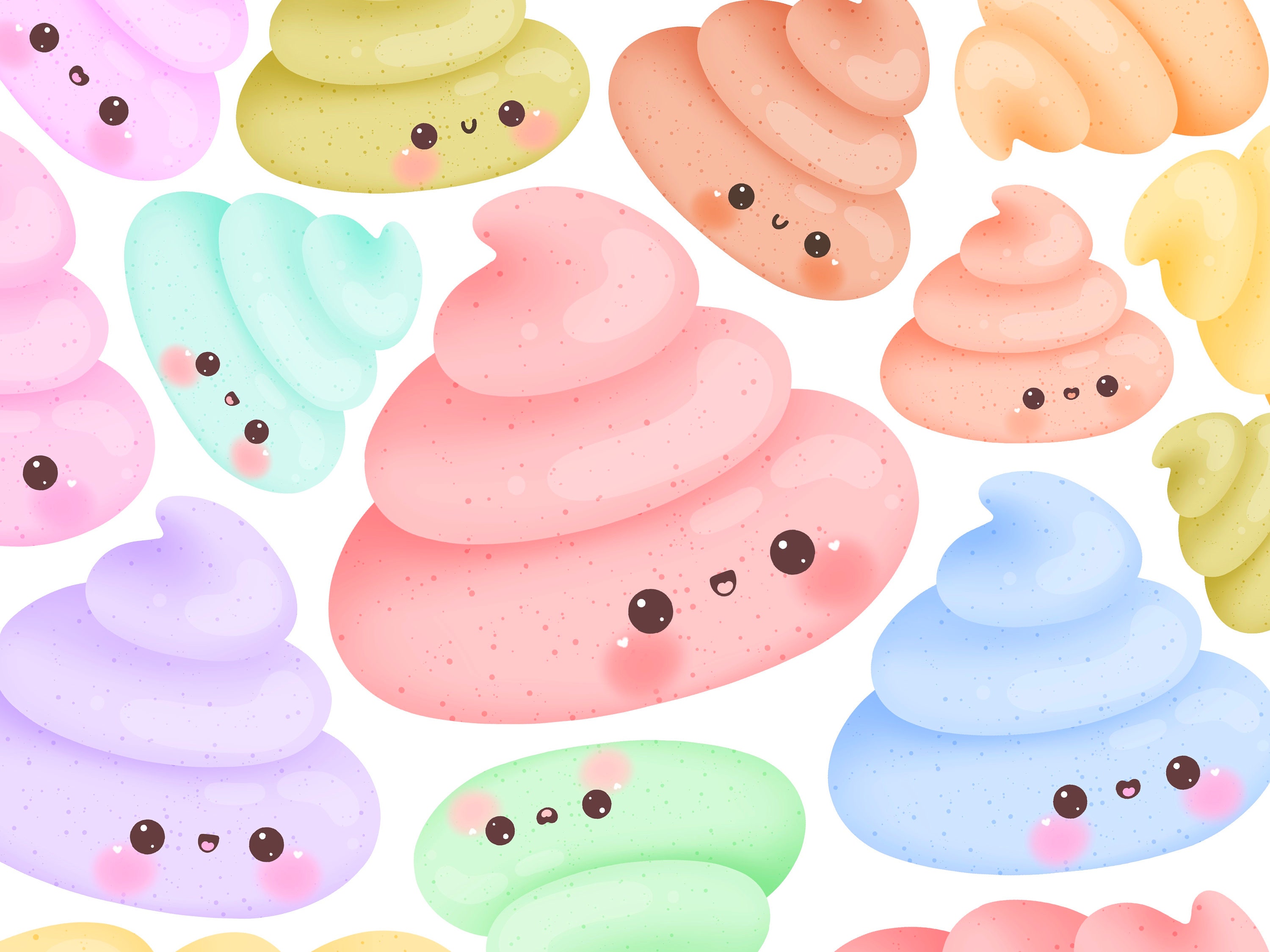 cute poop backgrounds 0019