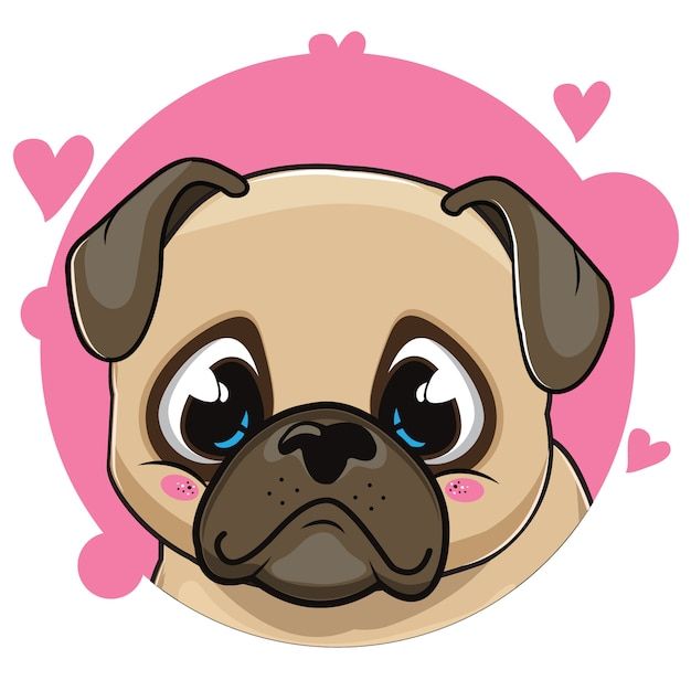 cute pug backgrounds 0010