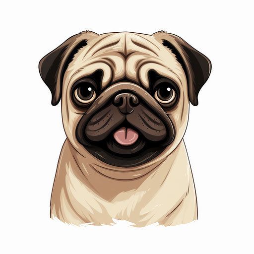 cute pug backgrounds 0015