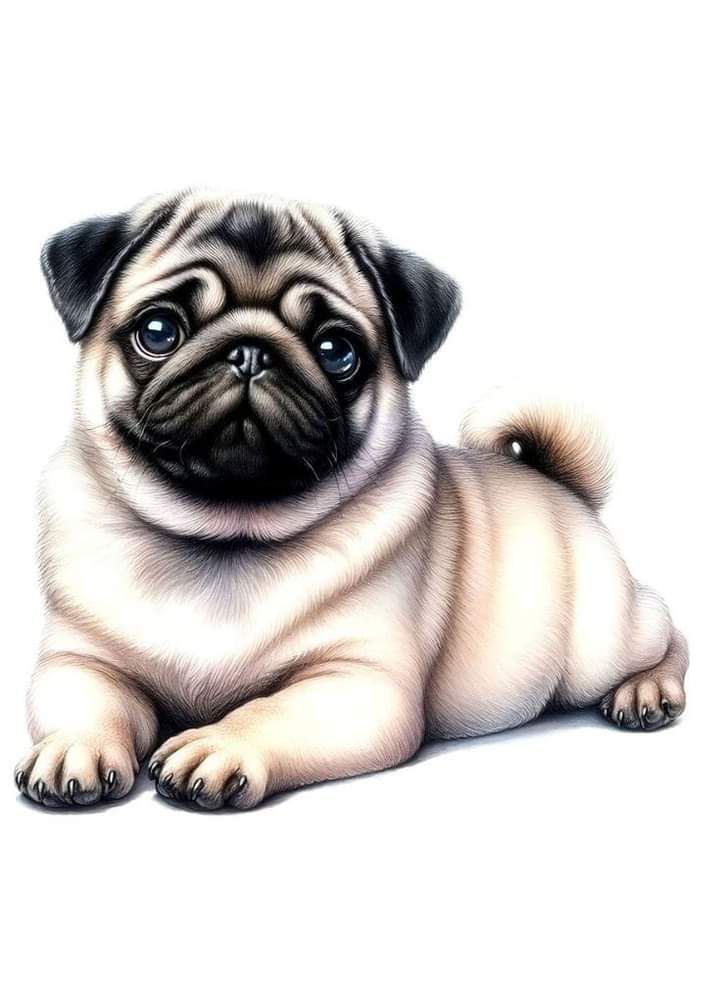 cute pug backgrounds 0023