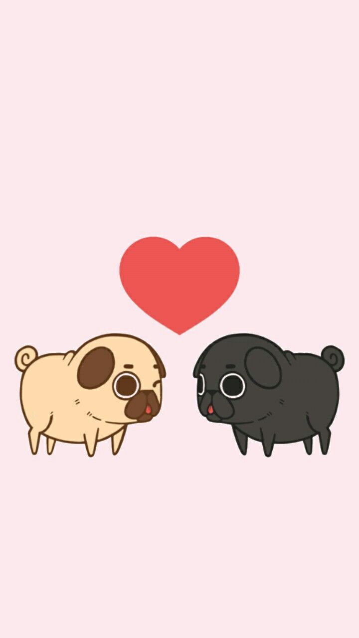 cute pug backgrounds 0066