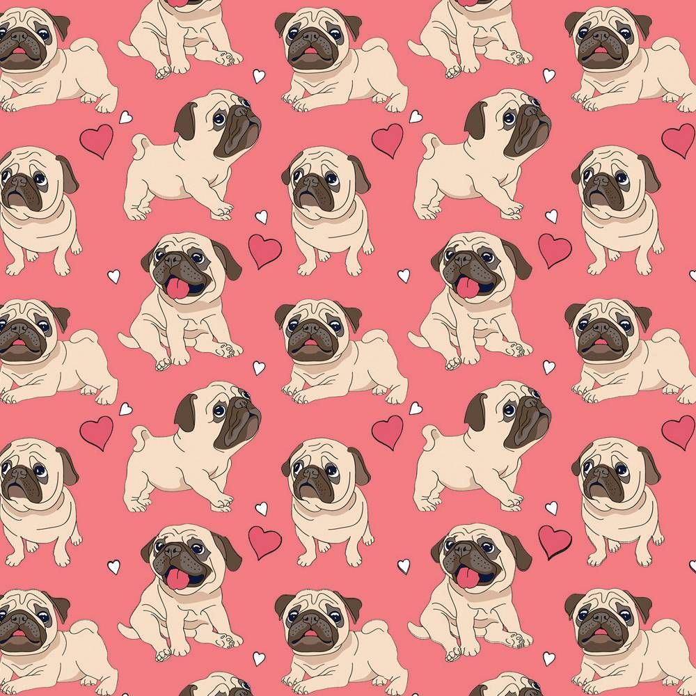 cute pug backgrounds 0068