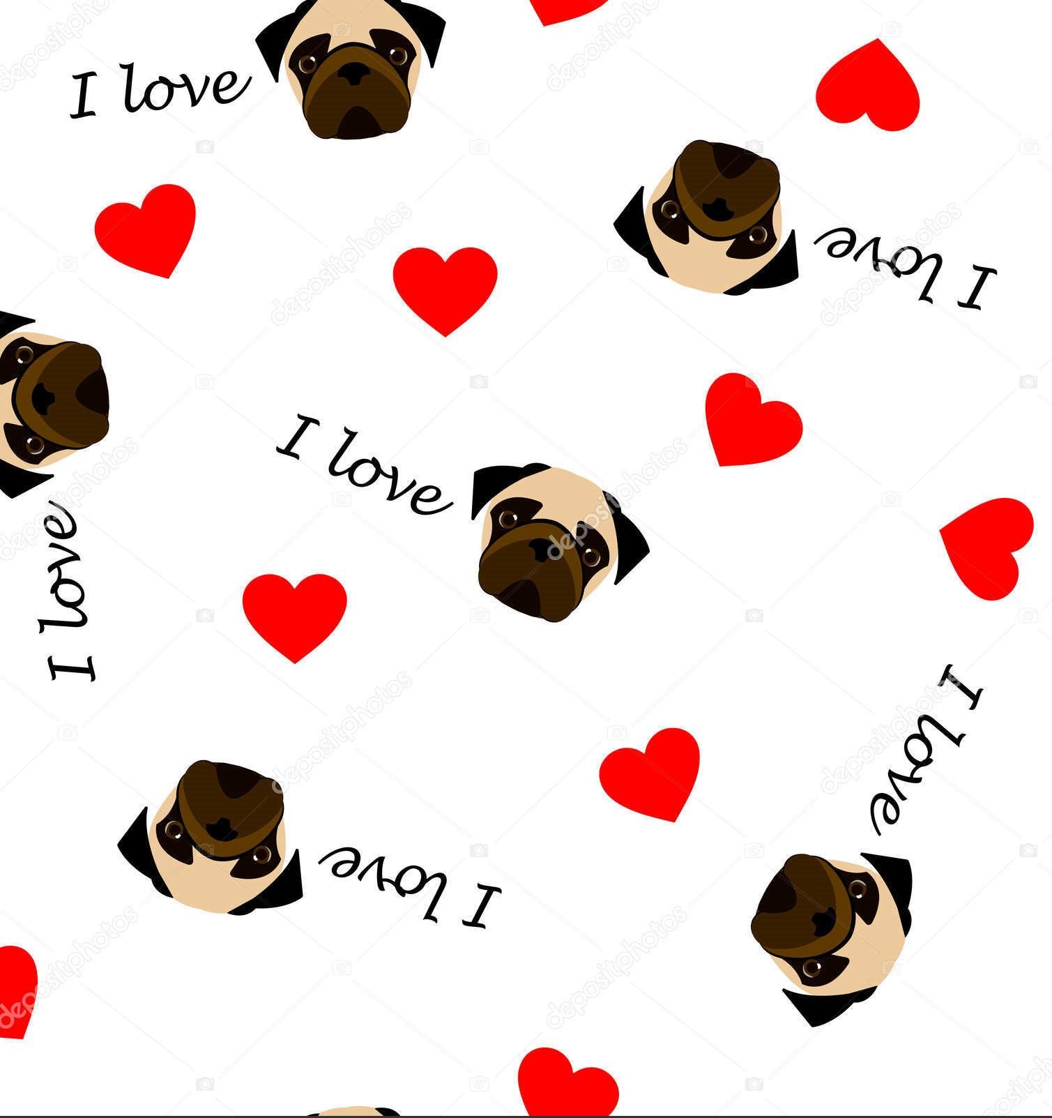 cute pug backgrounds 0080