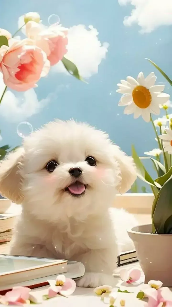 cute puppies background