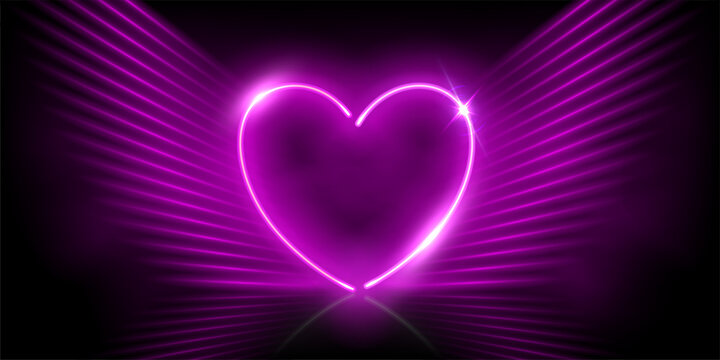 cute purple heart background 0018