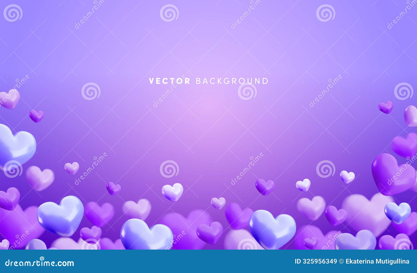 cute purple heart background 0021