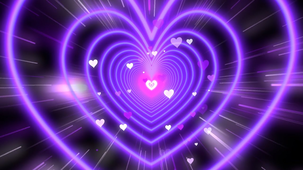 cute purple heart background 0029