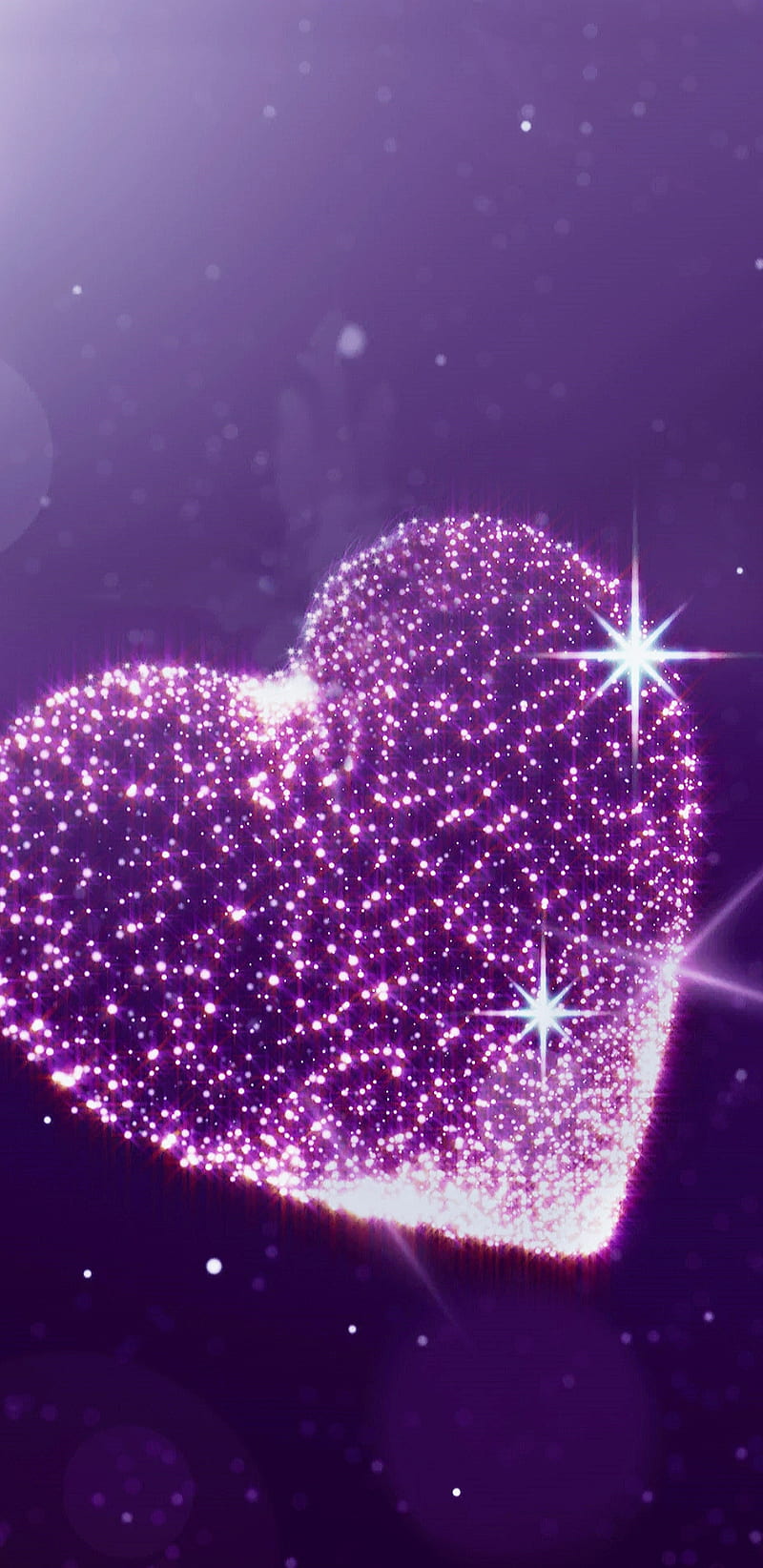 cute purple heart background 0041