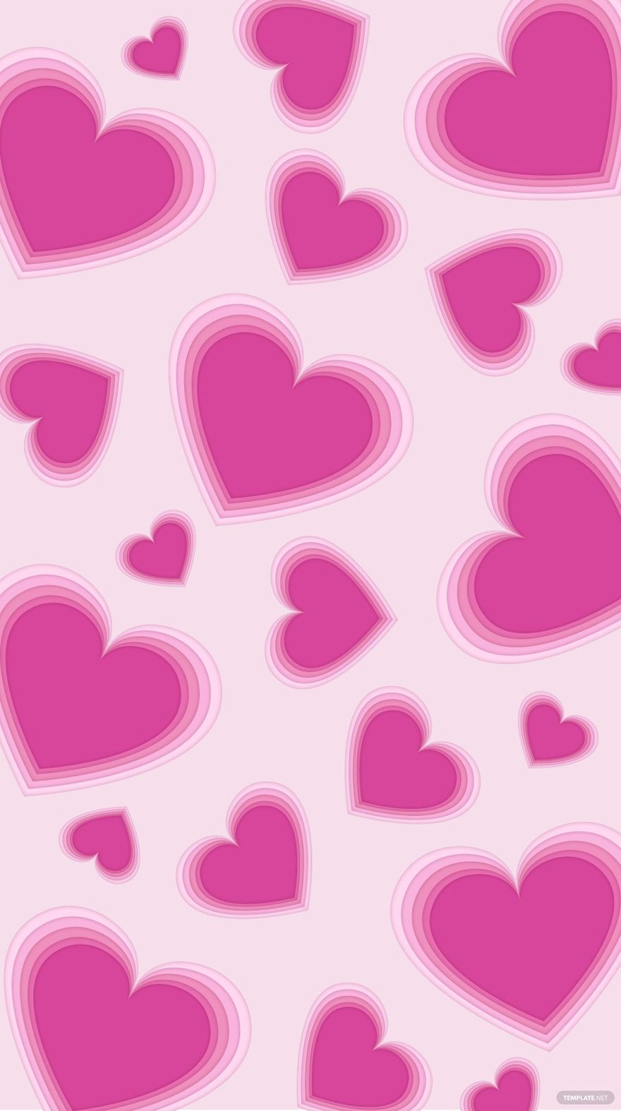 cute purple heart background 0044