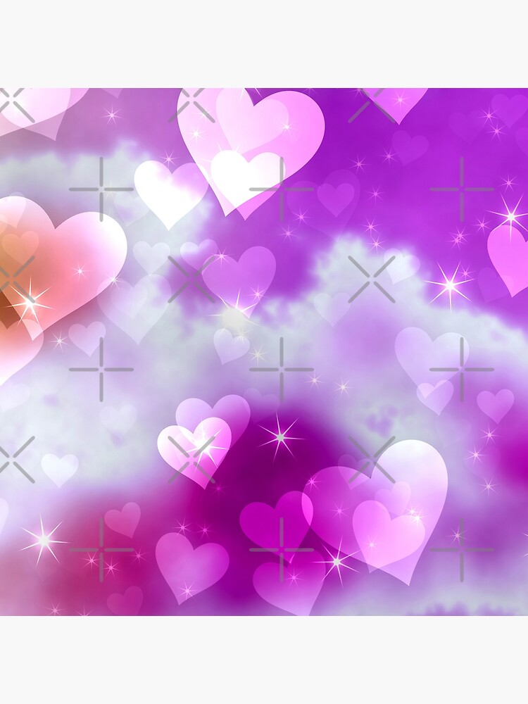 cute purple heart background 0049