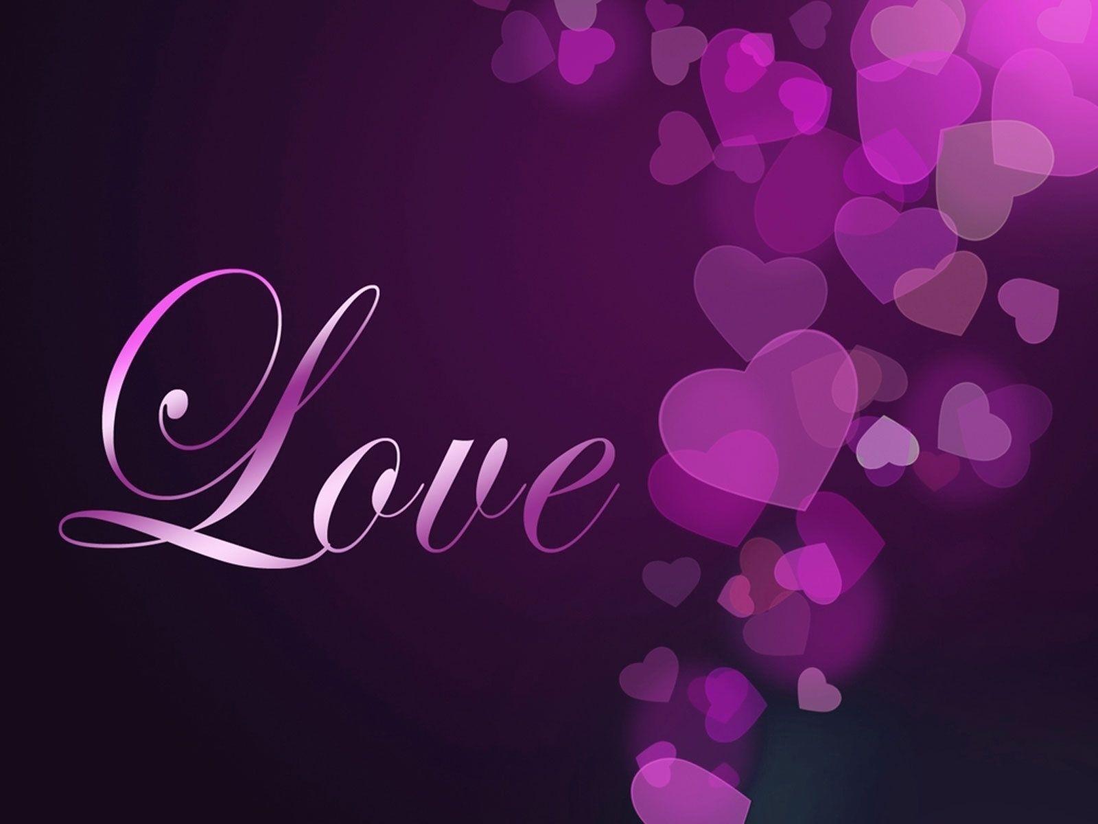 cute purple heart background 0055